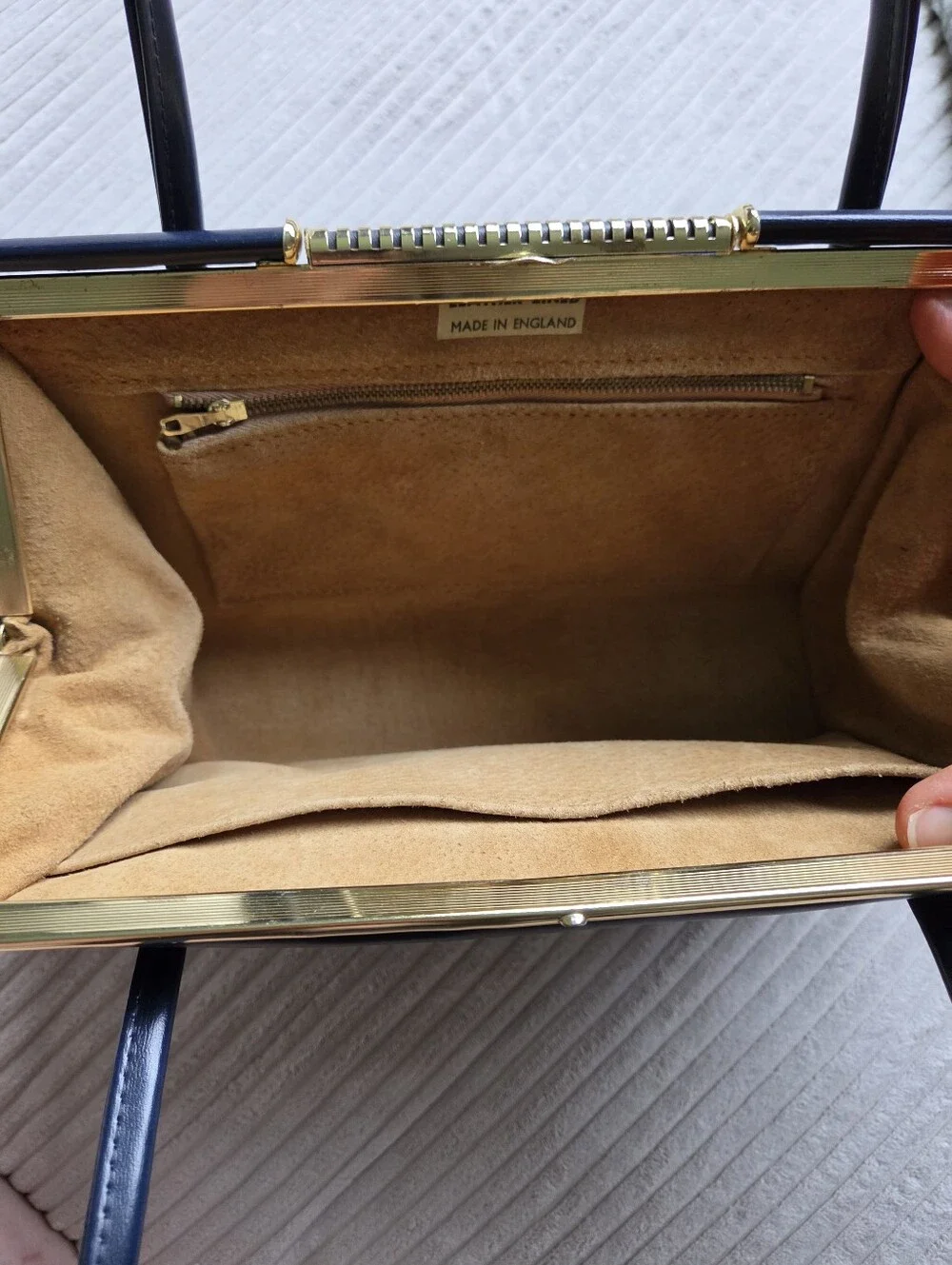 Deep Navy Vintage Purse